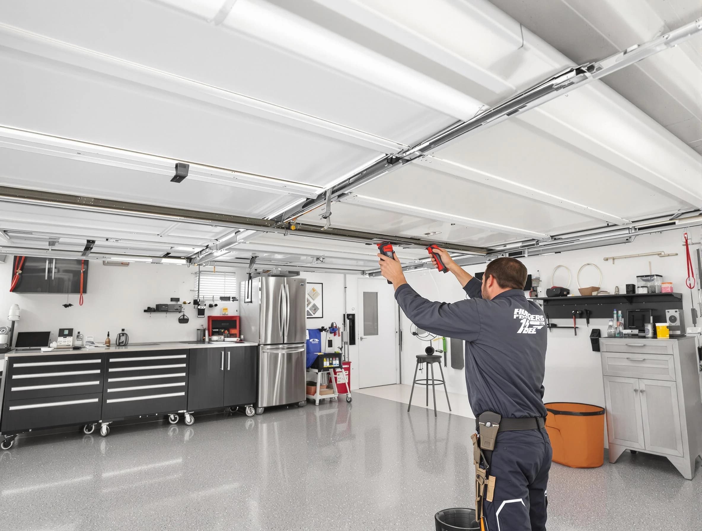 Overhead garage door repair service by North Bergen Garage Door Repair in North Bergen