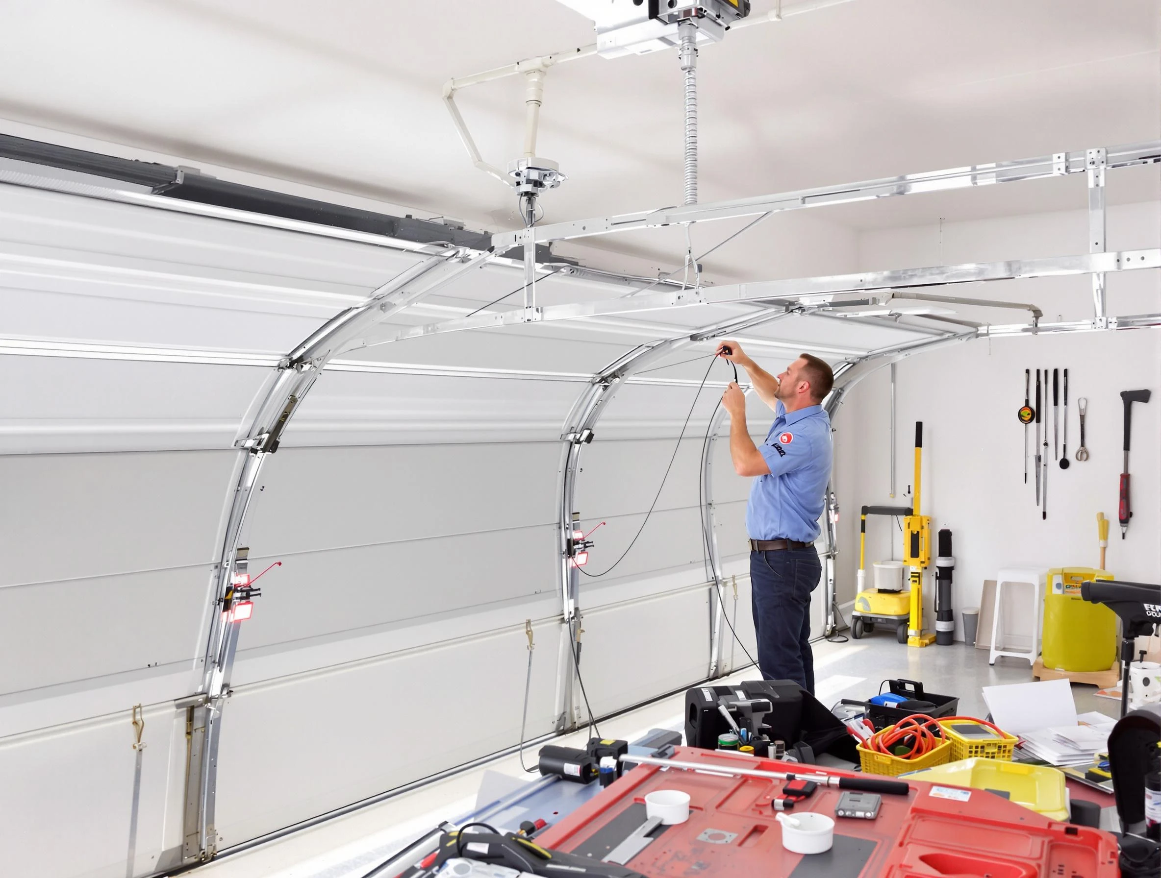 Garage door cable repair service by North Bergen Garage Door Repair in North Bergen
