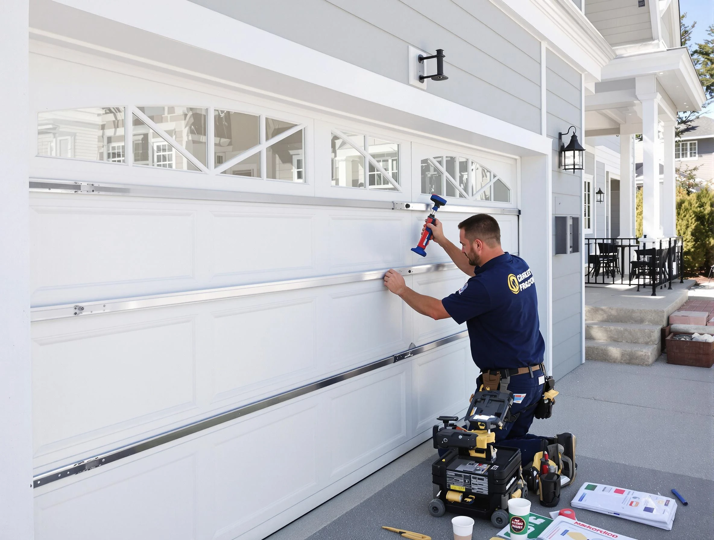 Professional garage door installation by North Bergen Garage Door Repair in North Bergen